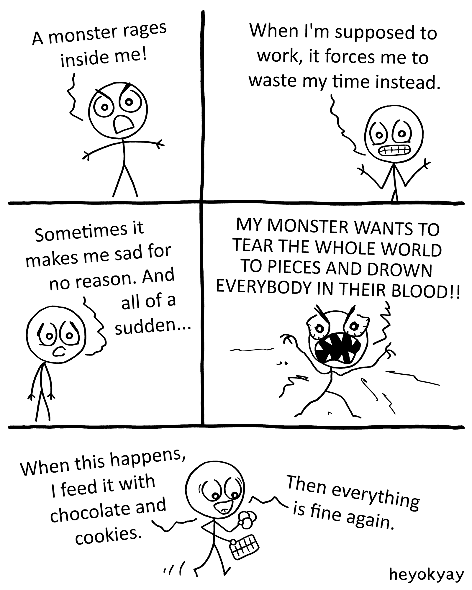 Monster heyokyay comic