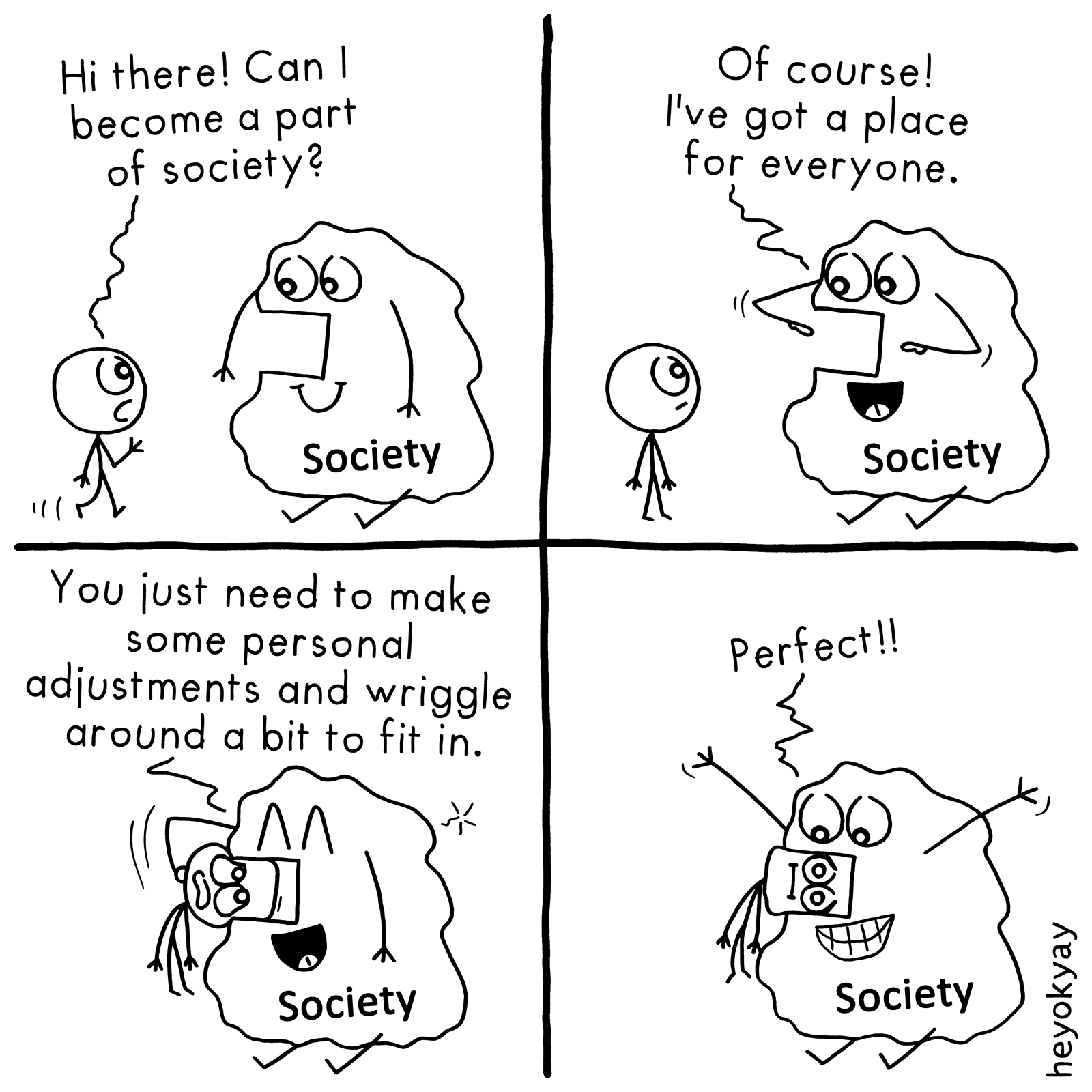 Part Of Society heyokyay comic