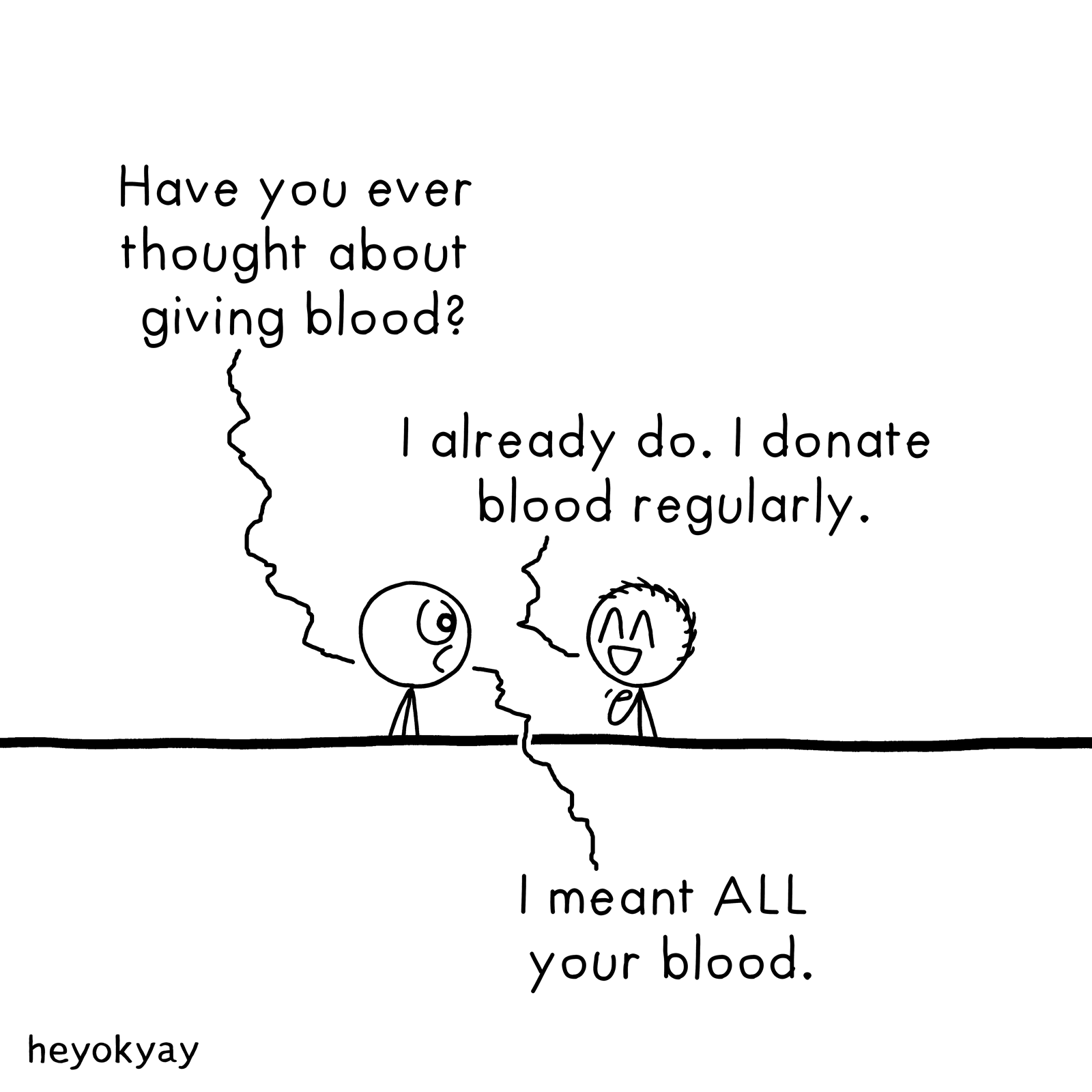 Blood Donation heyokyay comic