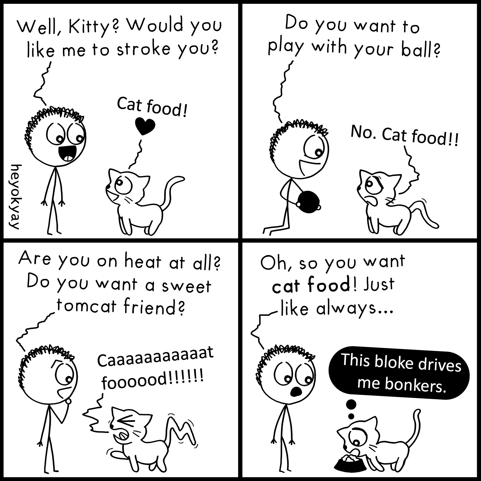 Cat Food heyokyay comic