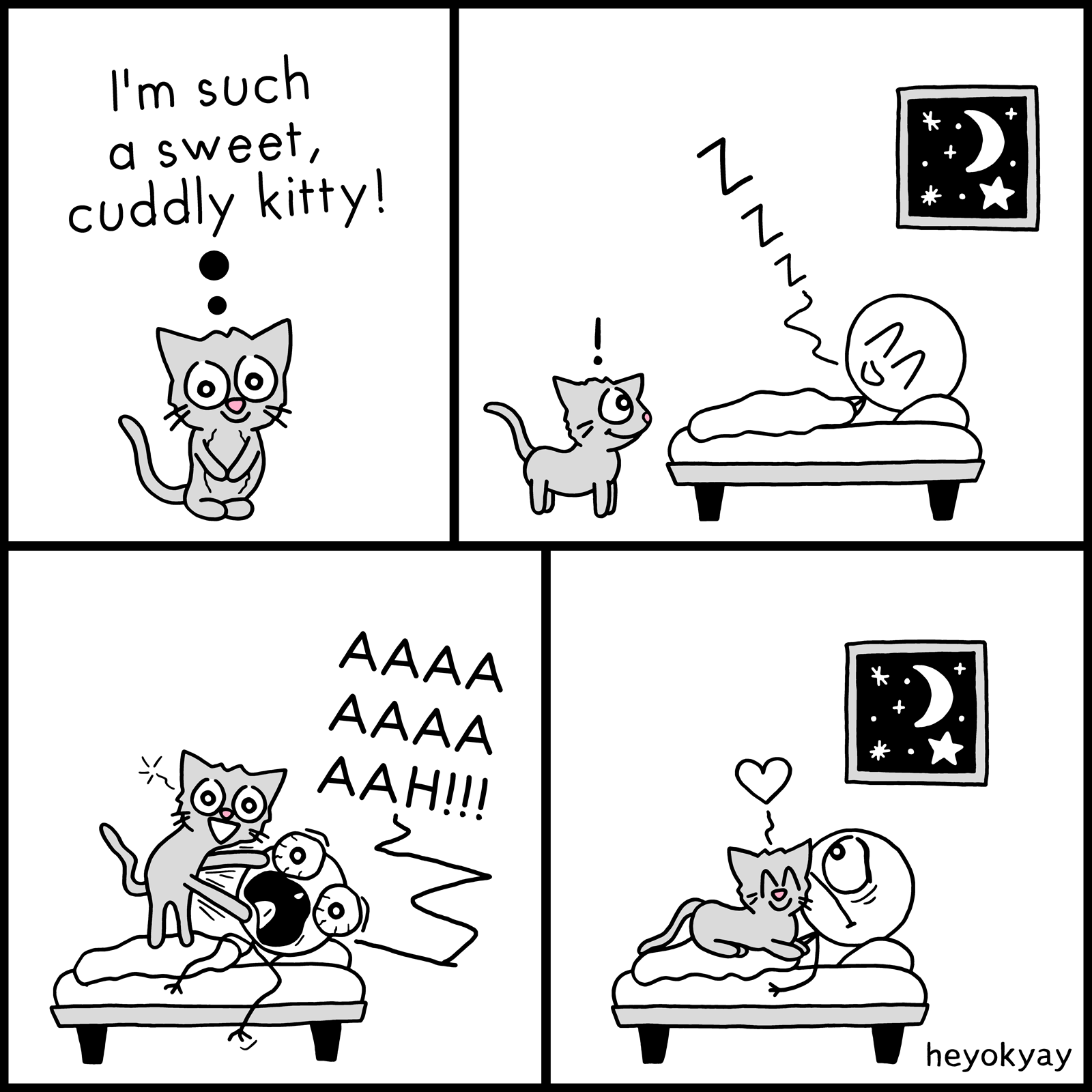 Cuddly Kitty heyokyay comic
