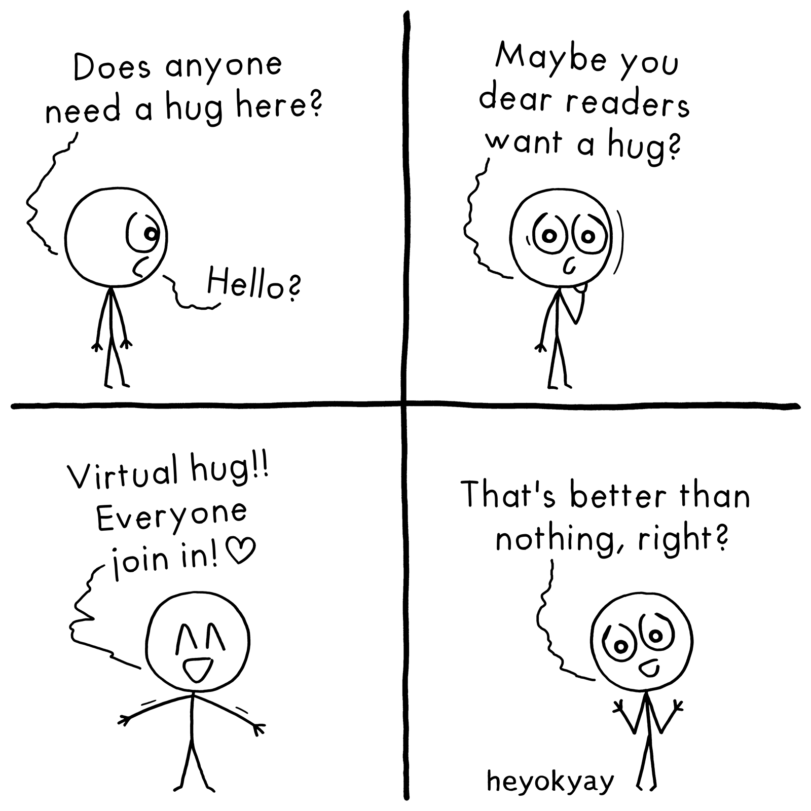 Need A Hug? heyokyay comic
